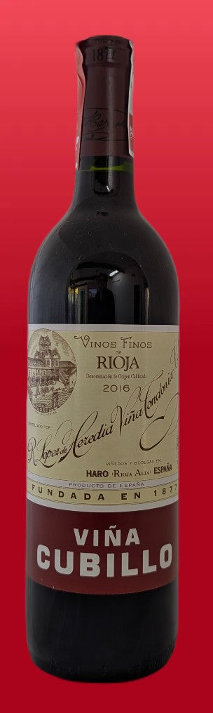 Lopez de Heredia -- 2016  Vina Cubillo Crianza Rioja -- Tempranillo